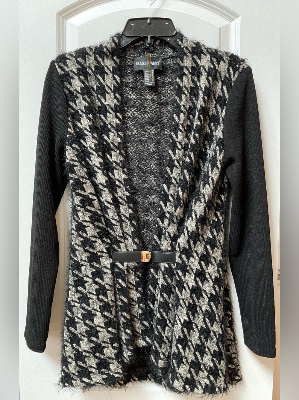Frank Lyman Houndstooth Cardigan